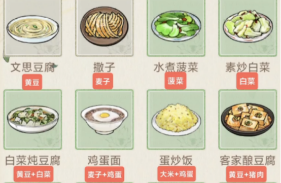 华夏千秋食谱攻略有哪些2