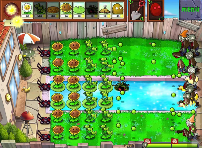 植物大战僵尸水池困难怎么过1