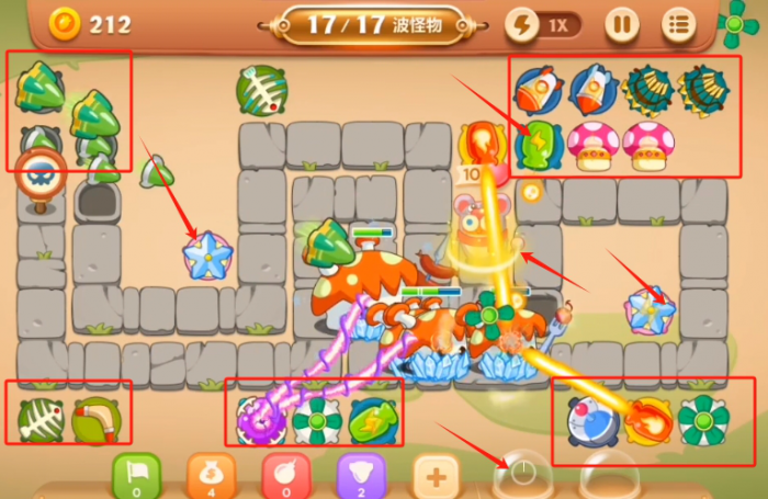 保卫萝卜3集市篇第45关怎么过2