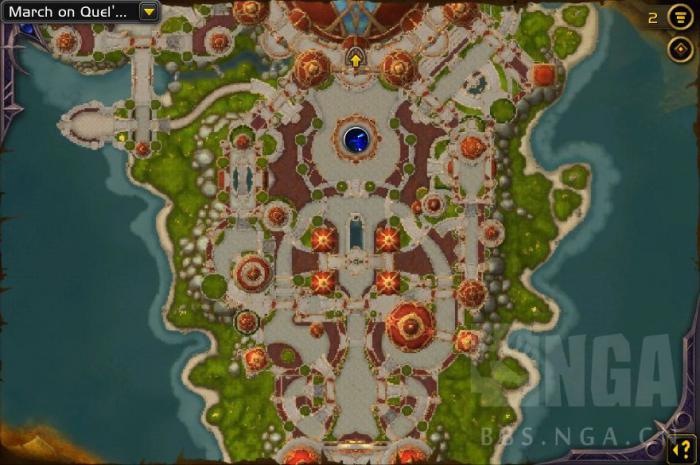 魔兽世界进军奎尔丹纳斯地图一览1