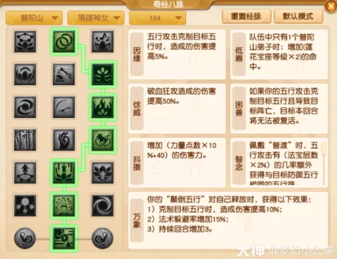 梦幻西游普陀山各等级段侵蚀技能替代推荐34