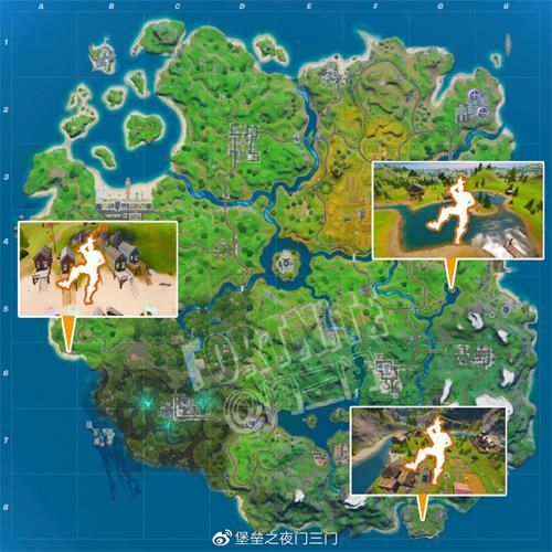 堡垒之夜在湖上独木舟鳕鱼营地彩虹出租屋跳舞_堡垒之夜彩虹独角兽