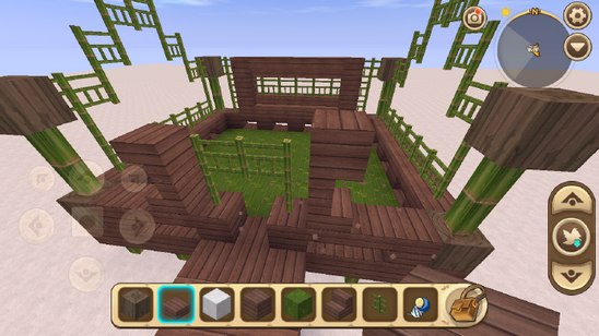 《迷你世界》竹楼建造教程27