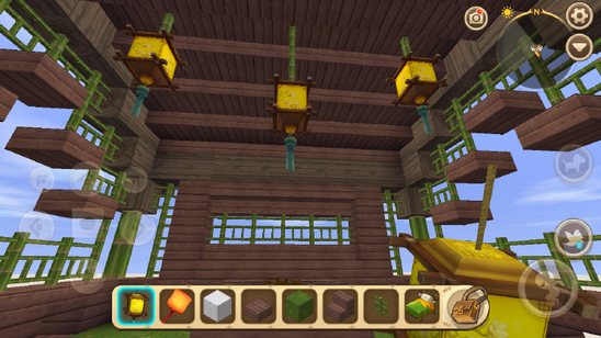 《迷你世界》竹楼建造教程51