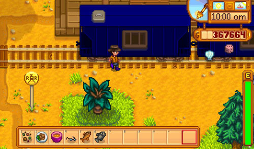 星露谷物语火车经过去哪里捡东西3