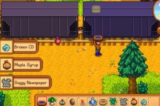 星露谷物语火车经过去哪里捡东西4