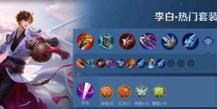 王者荣耀之李白最强出装出什么1