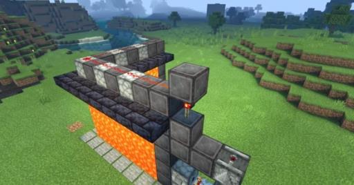 我的世界岩浆门怎么制作?20