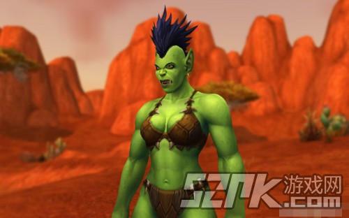 《魔兽世界》6.0女兽人模型图 肌肉女强人